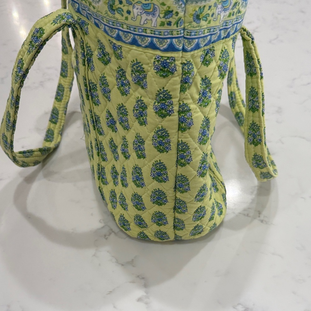 Vera Bradley Paisley Green and Blue Tote - Picture 6 of 8
